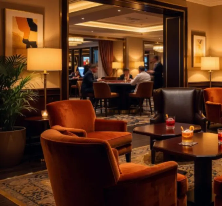 Luksusowy lounge i bar w strefie rozrywki Hotelu Fun Zone